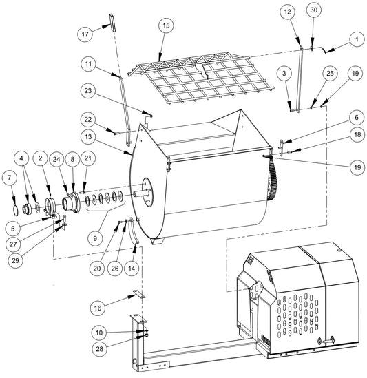 MM120 Drum Assembly Parts By MBW