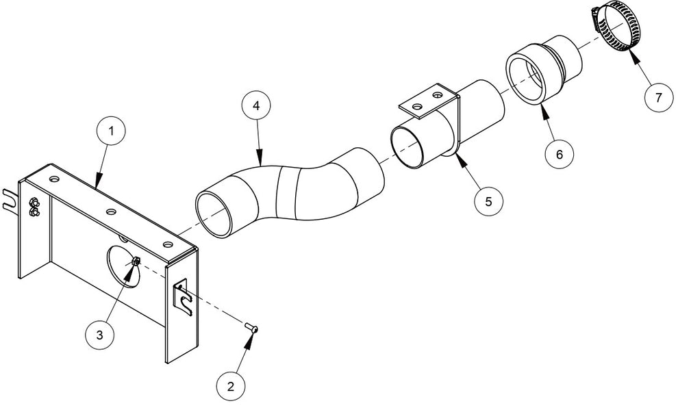 Dust Port Assembly Parts For CC80 Floor Grinders By Diamond Products