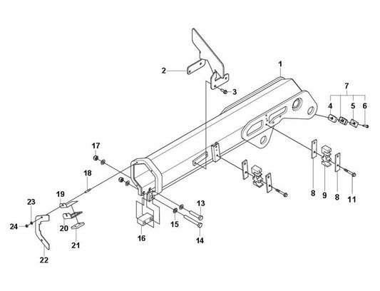 DXR 310 Arm Two Assembly-1 Parts by Husqvarna
