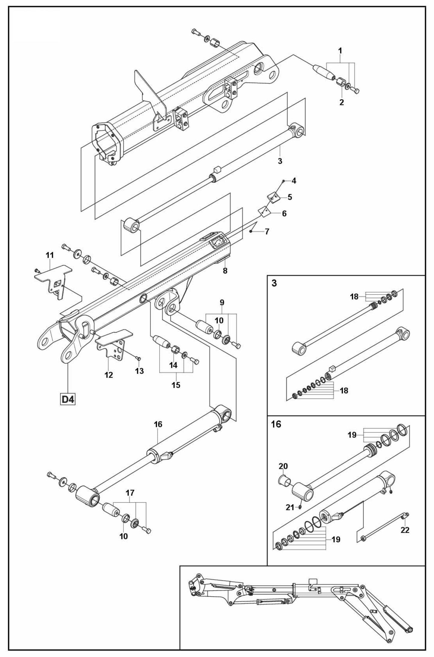 DXR 310 Arm Two Assembly-2 Parts by Husqvarna