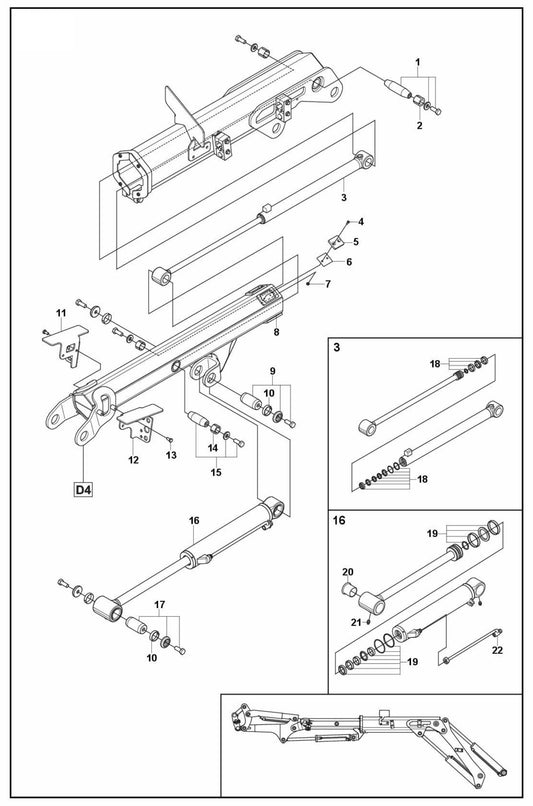DXR 310 Arm Two Assembly-2 Parts by Husqvarna