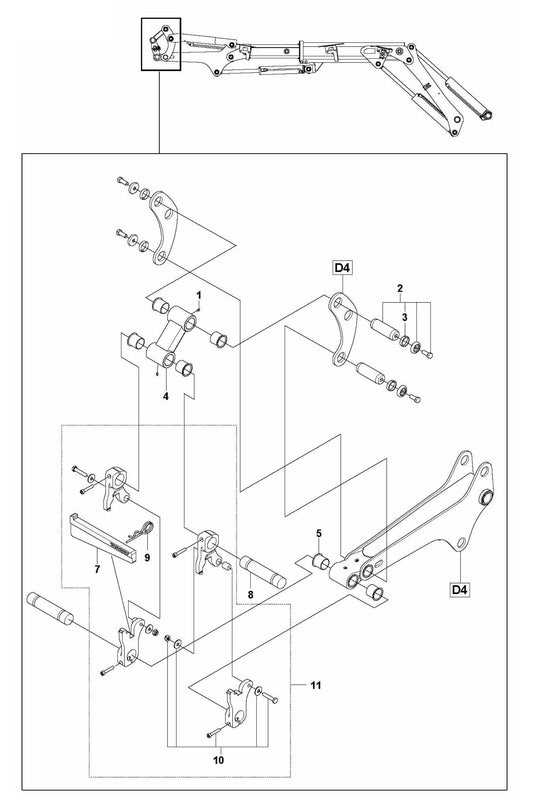 DXR 310 Tools Assembly Parts by Husqvarna