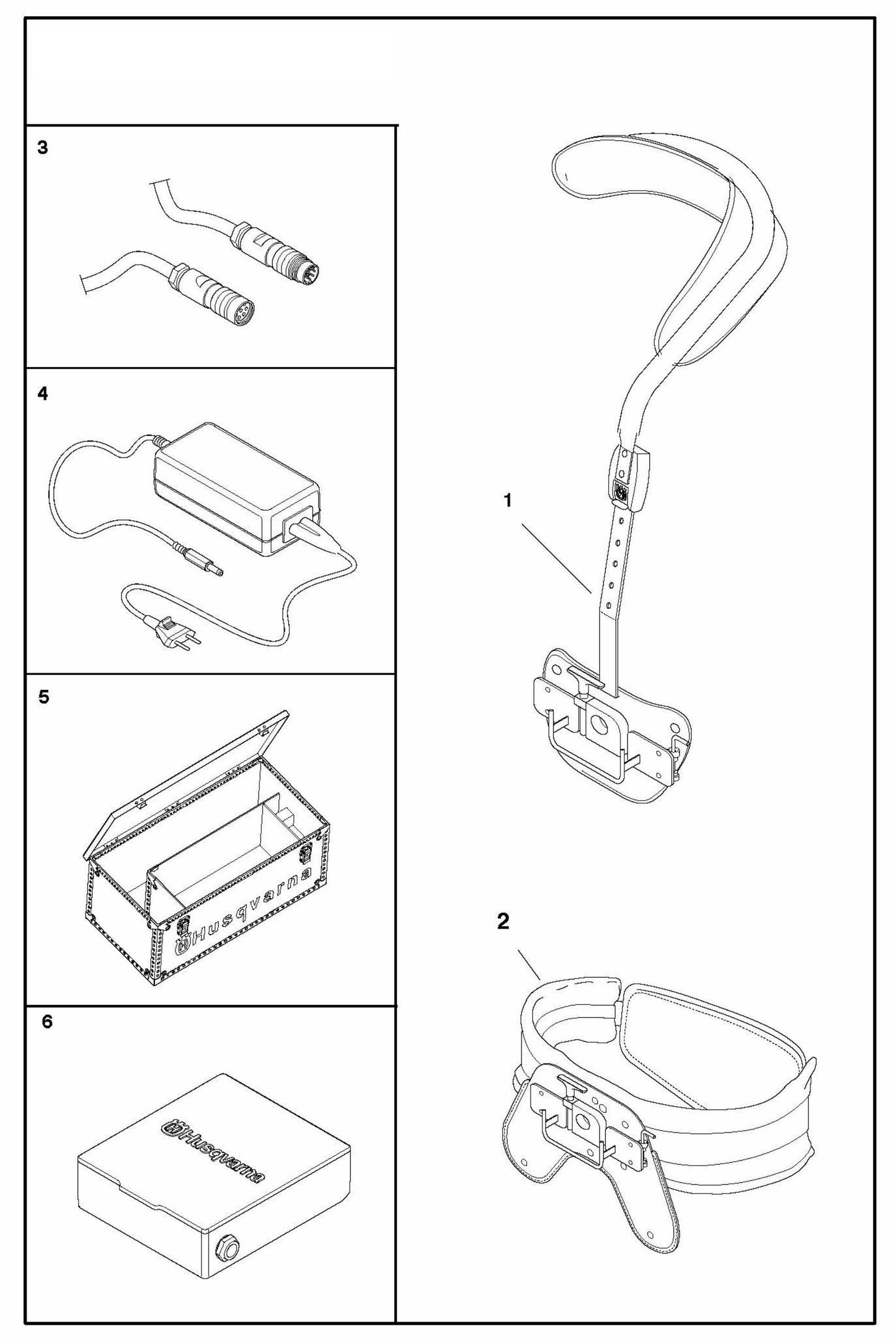 DXR 310 Remote Control Accessories Assembly Parts by Husqvarna