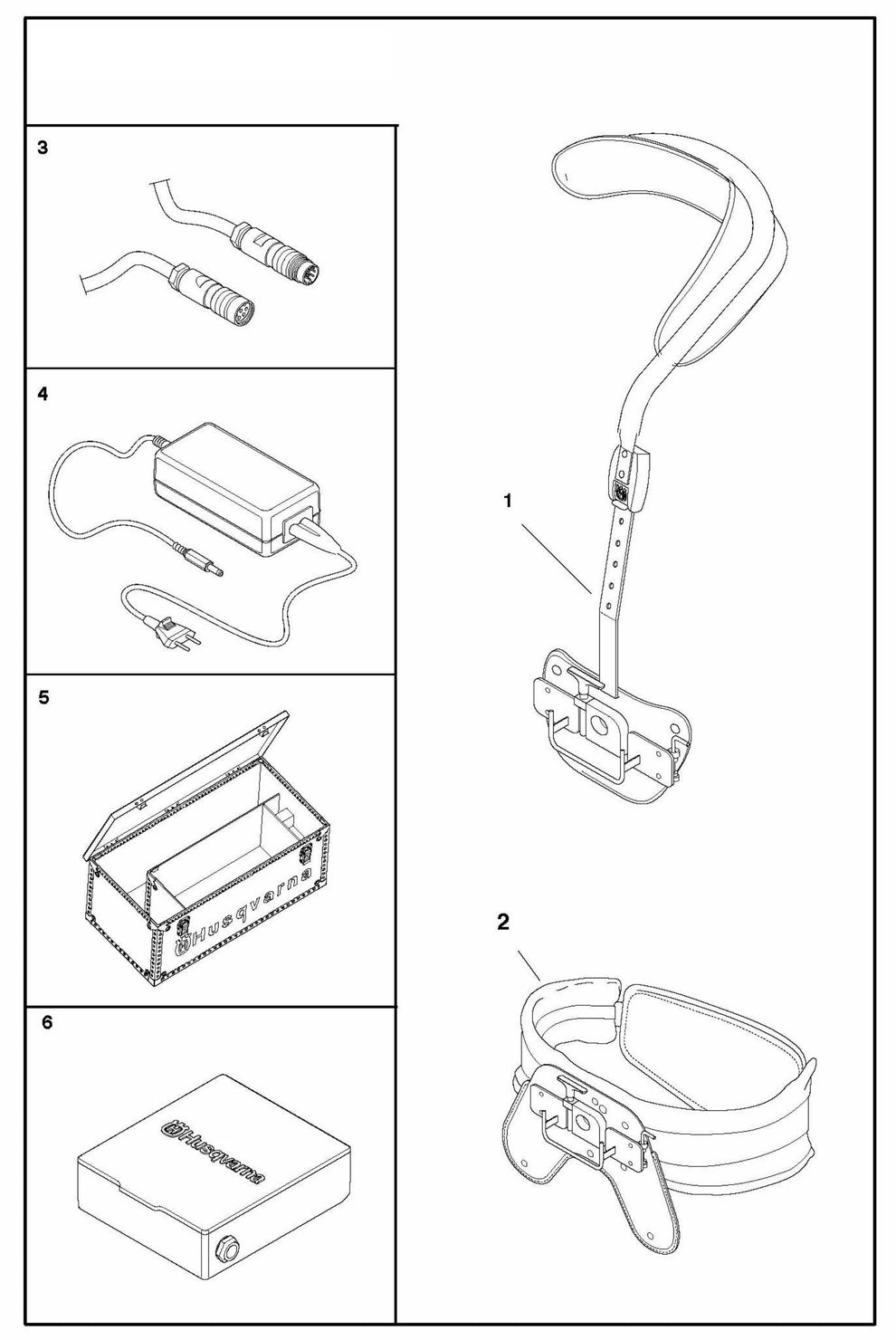 DXR 310 Remote Control Accessories Assembly Parts by Husqvarna