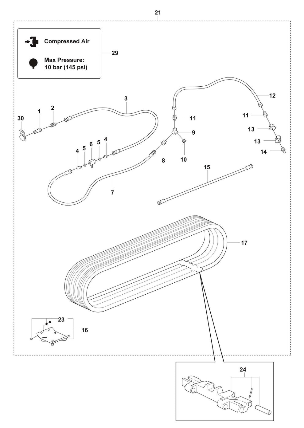 DXR 310 Heat Package Assembly Parts by Husqvarna