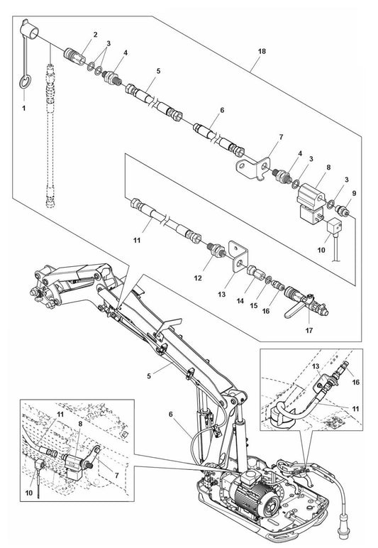 DXR 310 Dust Reduction Kit Assembly Parts by Husqvarna