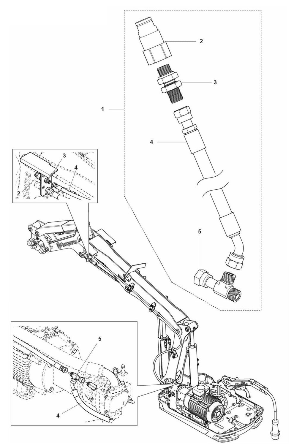 DXR 310 Drain Tool Kit Assembly Parts by Husqvarna