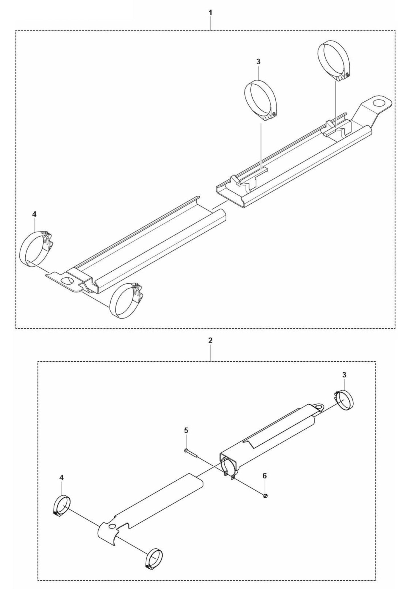 DXR 310 Cylinder Protection Assembly Parts by Husqvarna