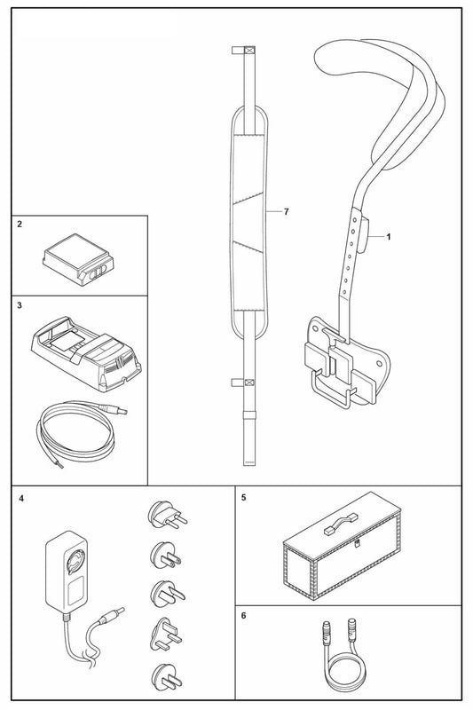 DXR 95 Remote Control Accessories Assembly Parts By Husqvarna