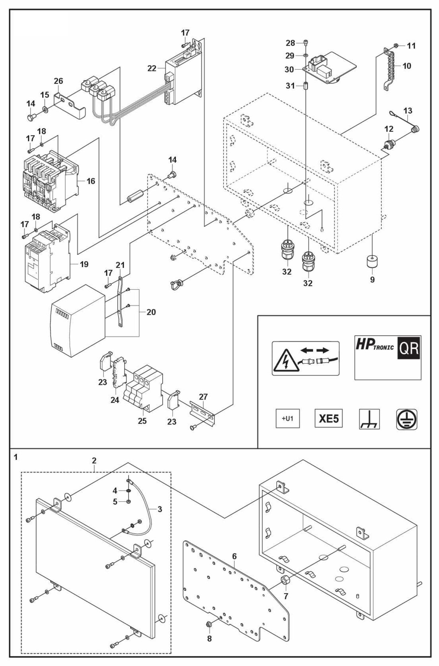 DXR 95 Electrical Assembly Parts by Husqvarna