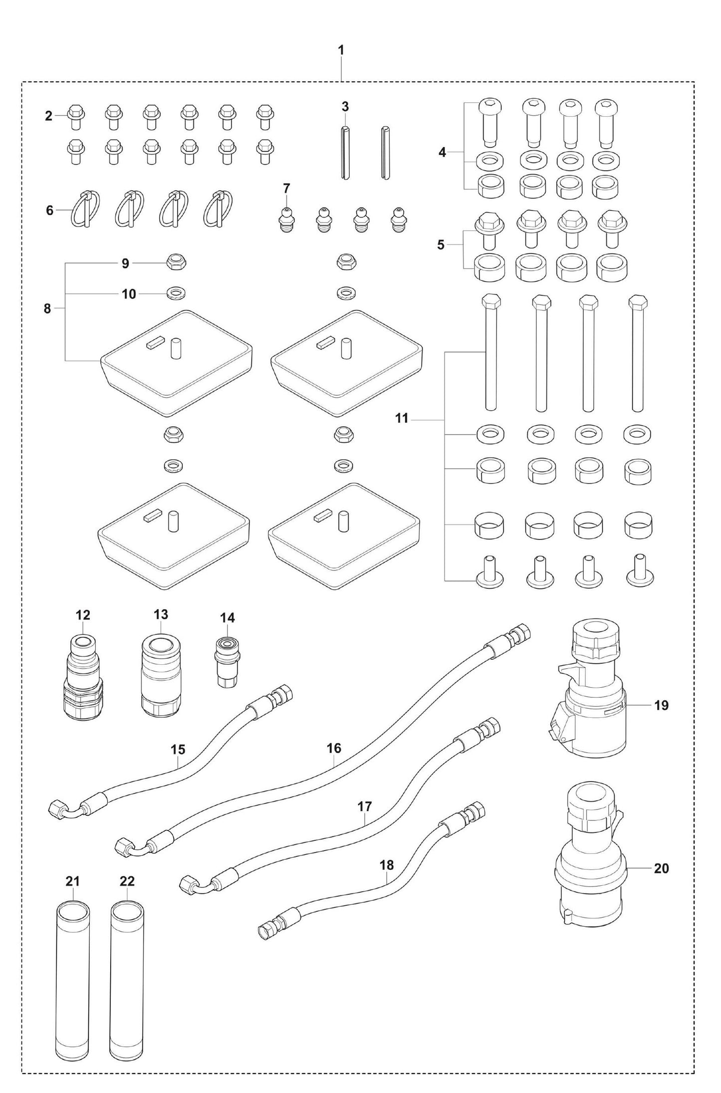 DXR 95 Service Kit Assembly Parts by Husqvarna