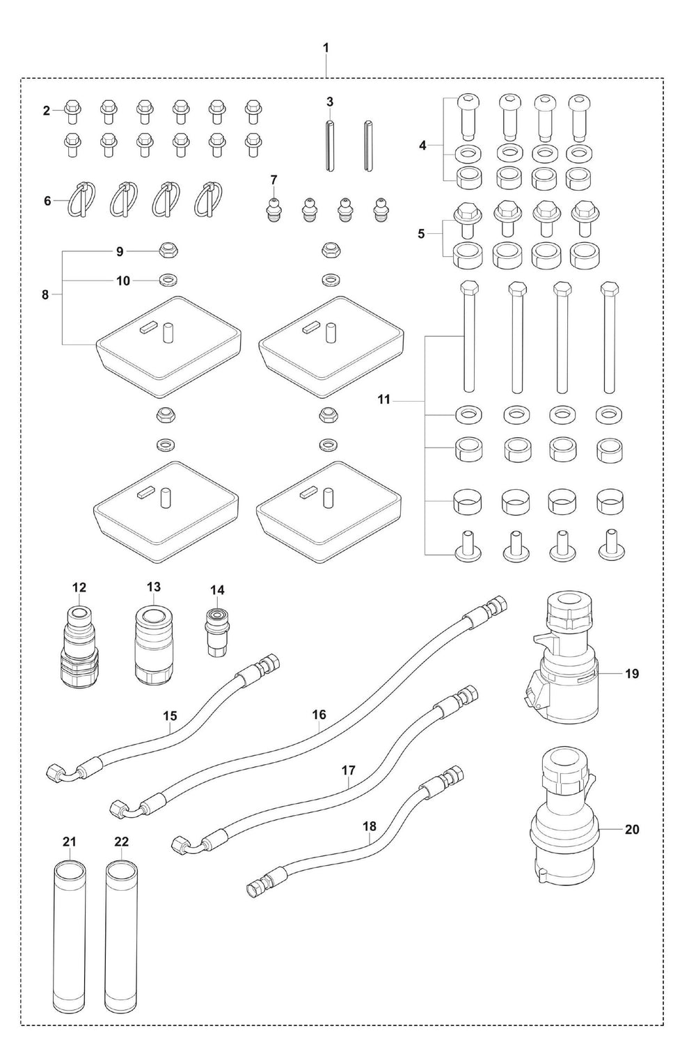 DXR 95 Service Kit Assembly Parts by Husqvarna