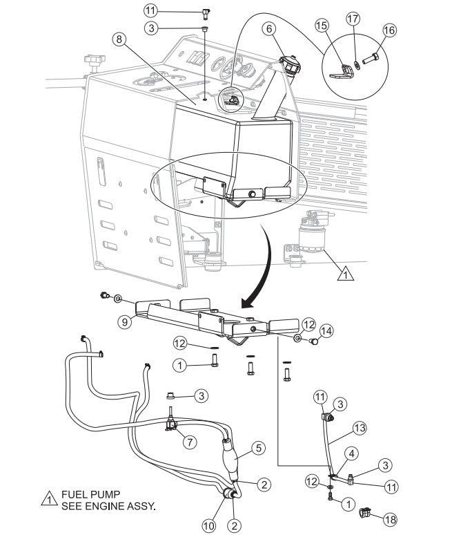Fuel Assembly Parts-SP403016, SP403020, SP403026, SP403030 DEUTZ F2L2011 DIESEL ENGINE