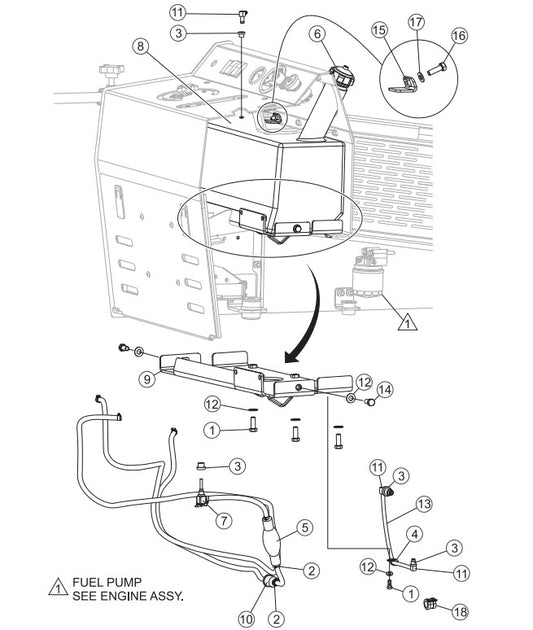 Fuel Assembly Parts-SP403016, SP403020, SP403026, SP403030 DEUTZ F2L2011 DIESEL ENGINE