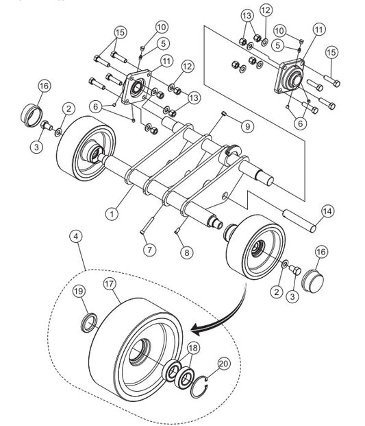 Front Axle Assembly Parts-SP403016, SP403020, SP403026, SP403030 DEUTZ F2L2011 DIESEL ENGINE