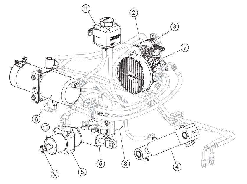 Hydraulic System Assembly Parts-SP403016, SP403020, SP403026, SP403030 DEUTZ F2L2011 DIESEL ENGINE