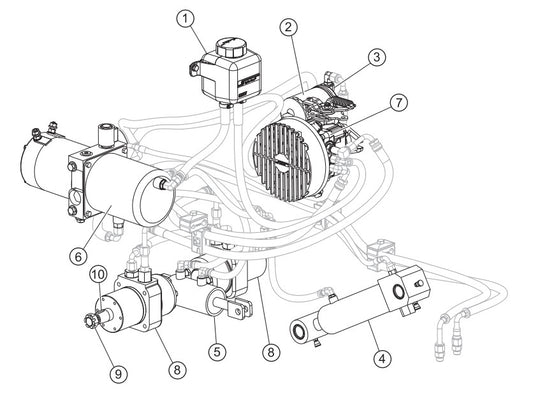 Hydraulic System Assembly Parts-SP403016, SP403020, SP403026, SP403030 DEUTZ F2L2011 DIESEL ENGINE