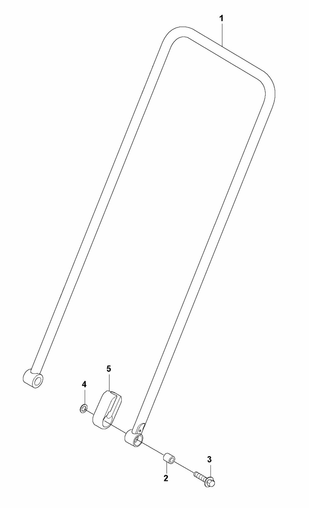 LFV 100 D Handle Assembly Parts by Husqvarna