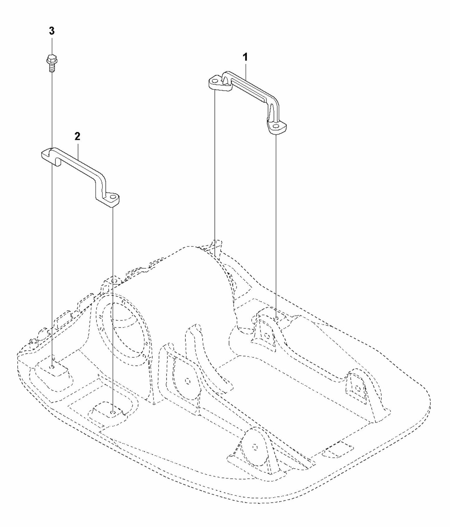 LFV 100 Lifting Handle Assembly Parts by Husqvarna