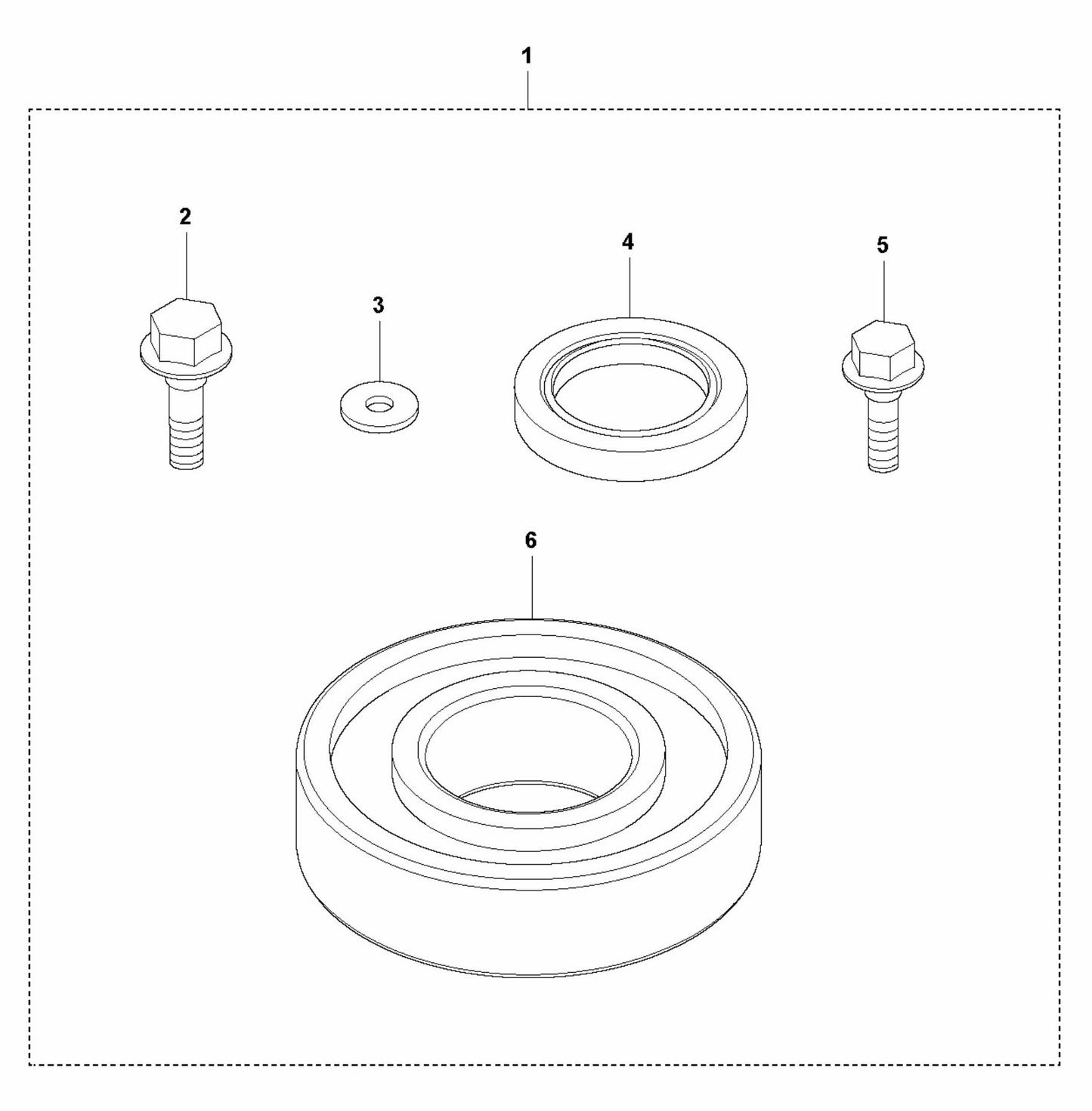 LFV 100 Eccentric Element Repair Kit Assembly Parts by Husqvarna
