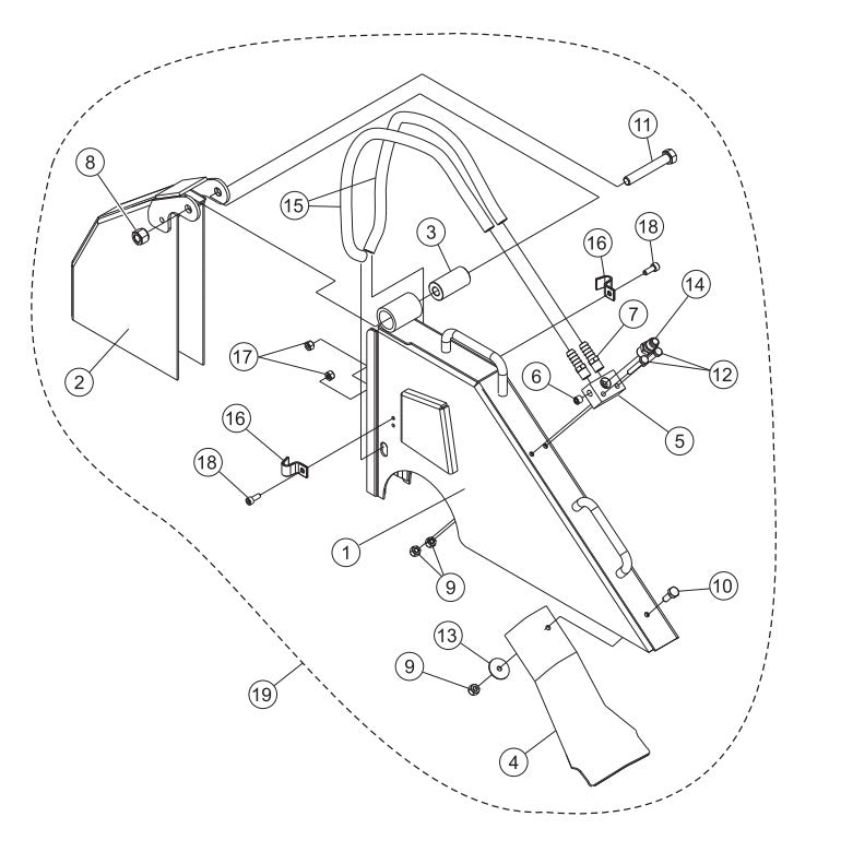 16", 20", 26" Blade Guard Assembly Parts-SP403016, SP403020, SP403026, SP403030 DEUTZ F2L2011 DIESEL ENGINE