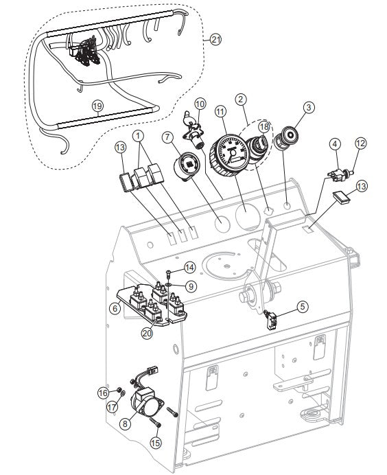 Electrical Control Assembly Parts-SP403016, SP403020, SP403026, SP403030 DEUTZ F2L2011 DIESEL ENGINE