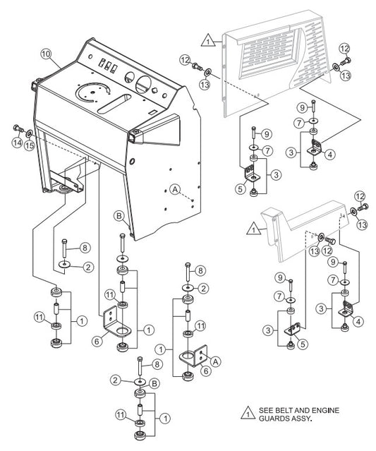 Console Mounts Assembly Parts-SP403016, SP403020, SP403026, SP403030 DEUTZ F2L2011 DIESEL ENGINE