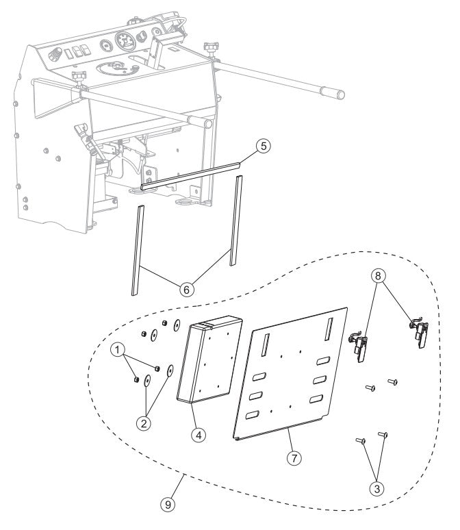 Rear Console Access Panel Assembly Parts-SP403016, SP403020, SP403026, SP403030 DEUTZ F2L2011 DIESEL ENGINE