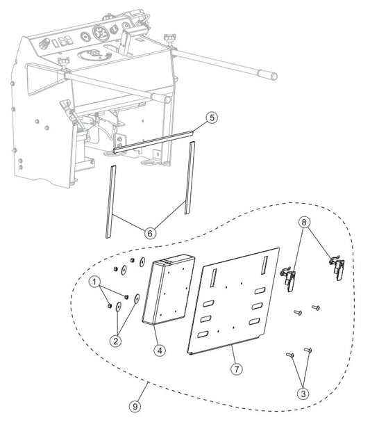 Rear Console Access Panel Assembly Parts-SP403016, SP403020, SP403026, SP403030 DEUTZ F2L2011 DIESEL ENGINE