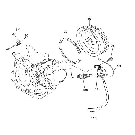 Ignition Coil Assembly Parts for J36S60 Trowels by Multiquip Whiteman