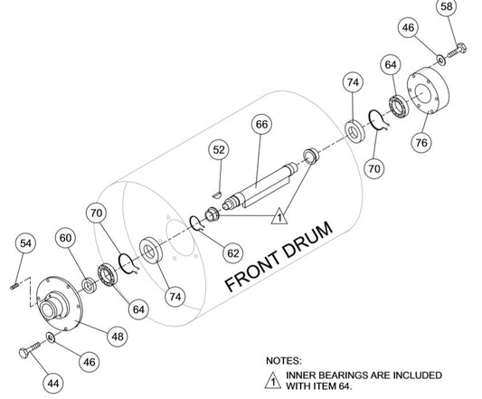 AR13HA-R RIDE-ON ROLLER — Exciter Assy. Parts By Multiquip