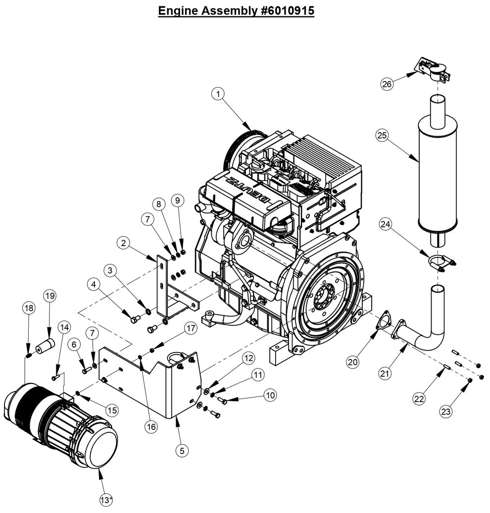 CC6160D Engine Assembly