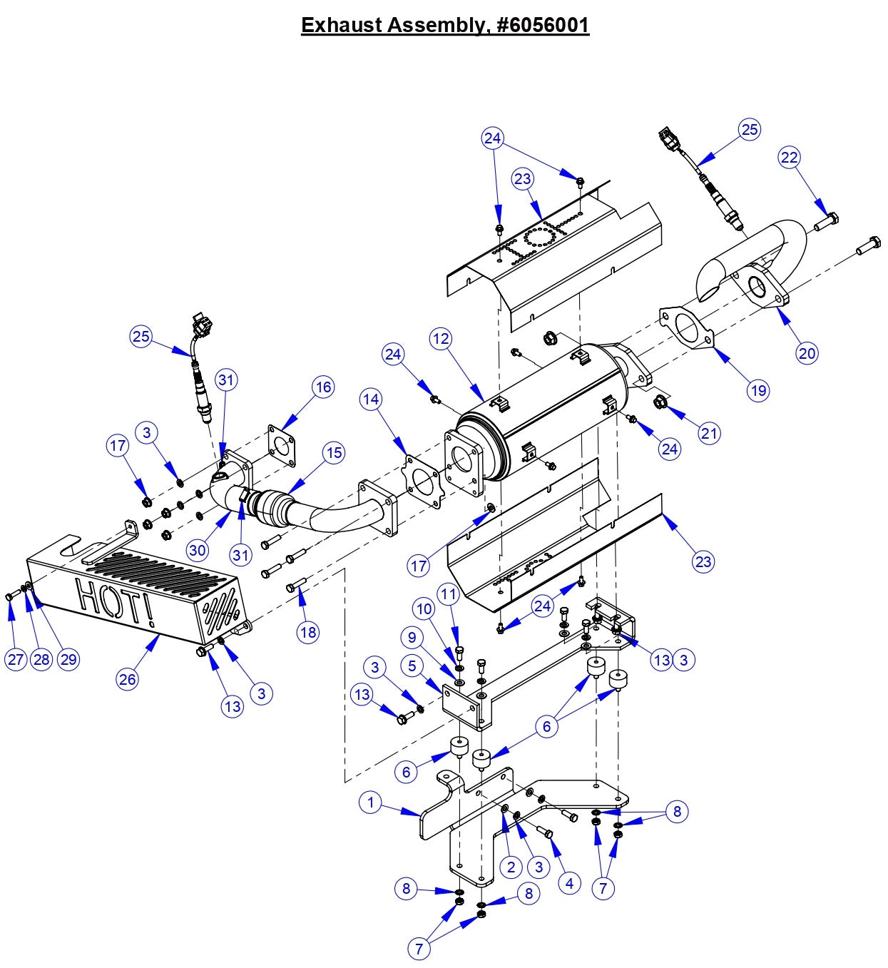 CC5555GK Exhaust Assembly