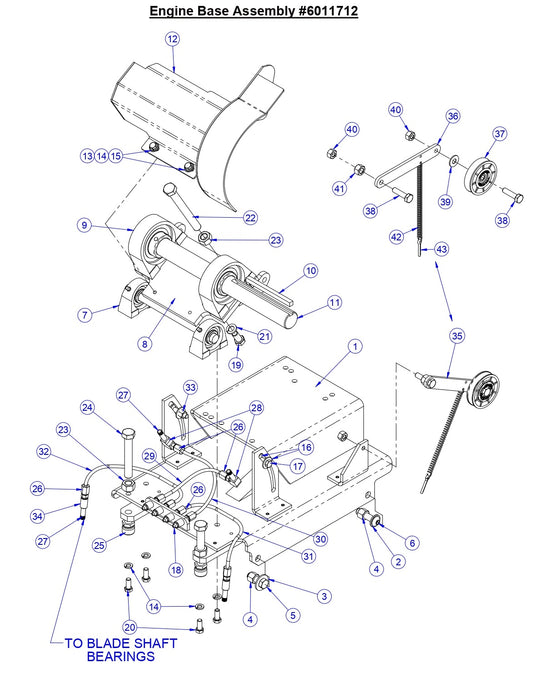 CC3500J Engine Base Assembly