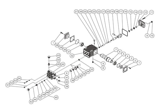 BE HW3513HAD Pressure Washer High Pressure Pump Assembly Parts by BE Power Equipment