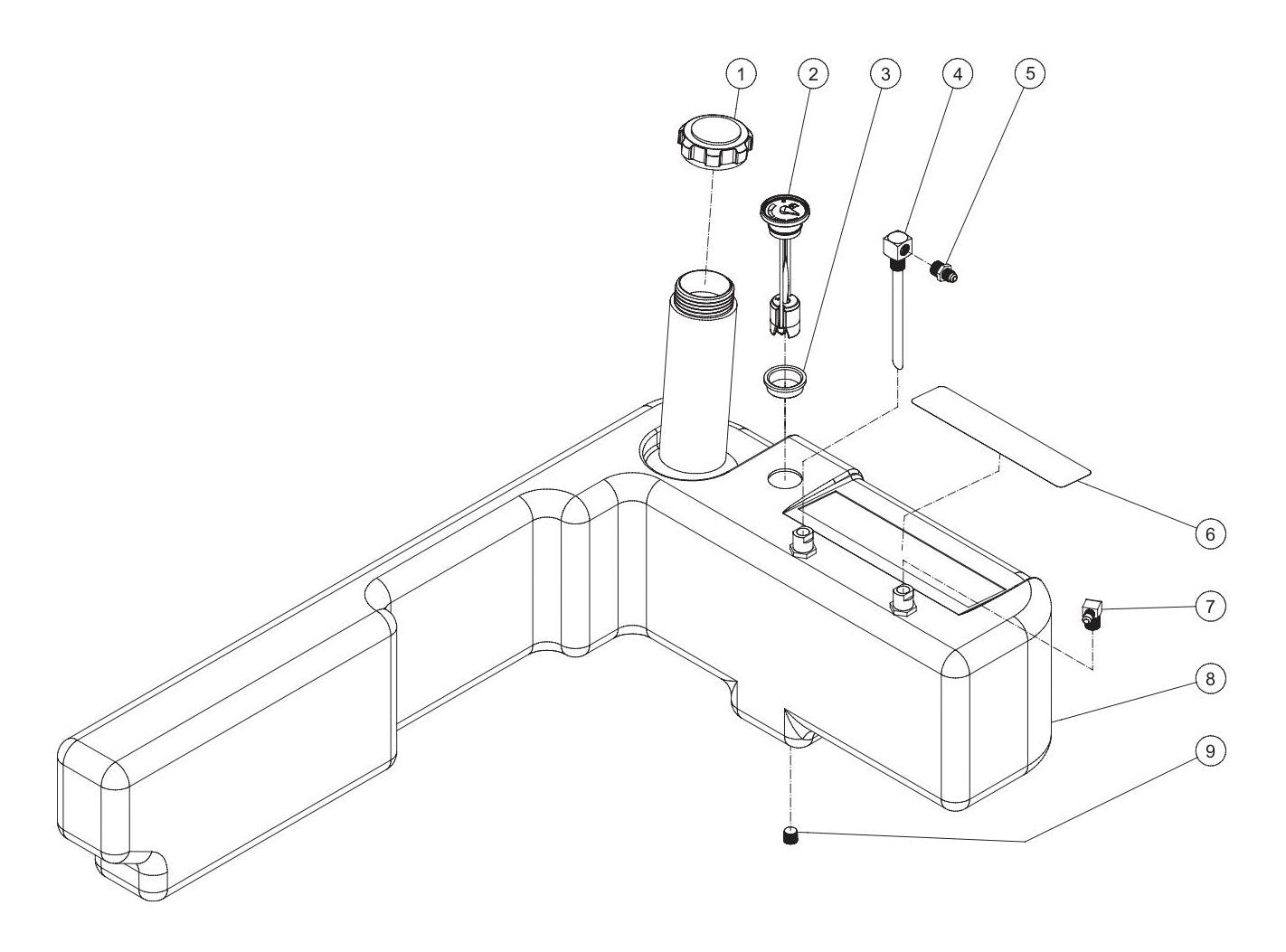 BE HW3513HAD Pressure Washer Fuel Tank Assembly Parts by BE Power Equipment