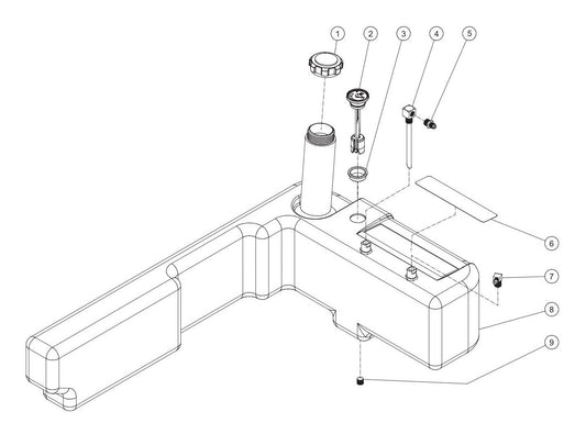 BE HW3513HAD Pressure Washer Fuel Tank Assembly Parts by BE Power Equipment