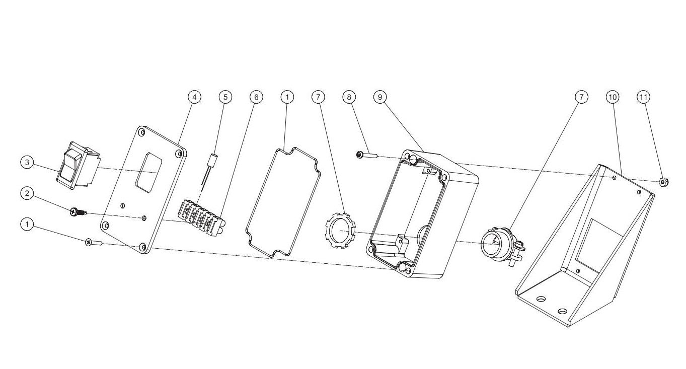BE HW3513HAD Pressure Washer Electric Box Assembly Parts by BE Power Equipment