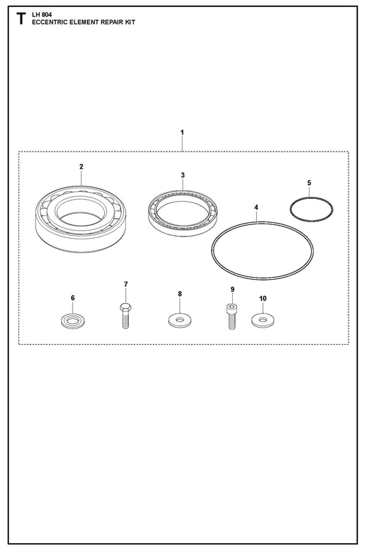 Eccentric Element Repair Kit Parts For LH 804 By Husqvarna