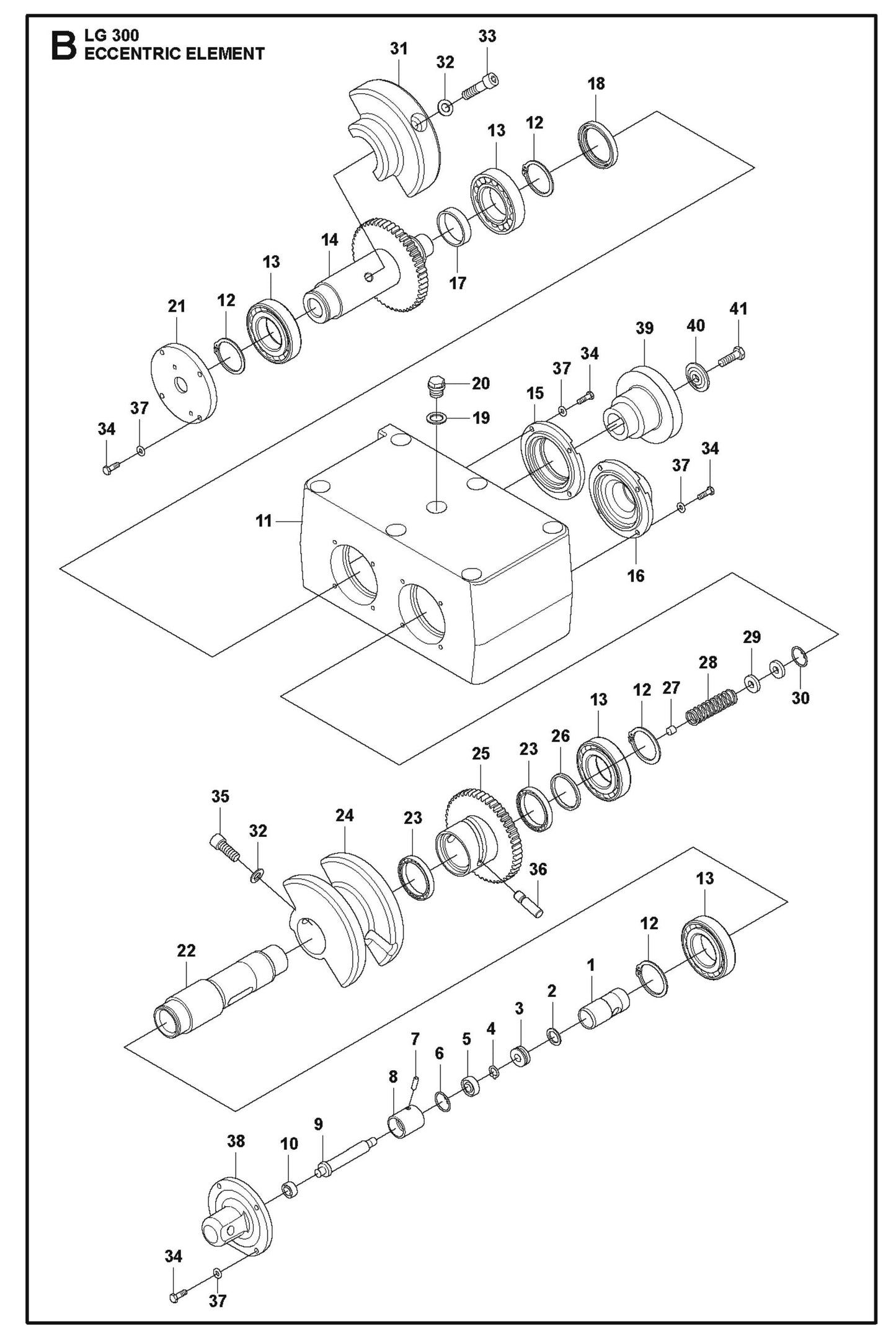 Eccentric Element Parts For LG 300 Petrol By Husqvarna