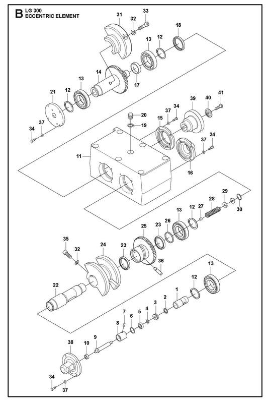 Eccentric Element Parts For LG 300 Petrol By Husqvarna