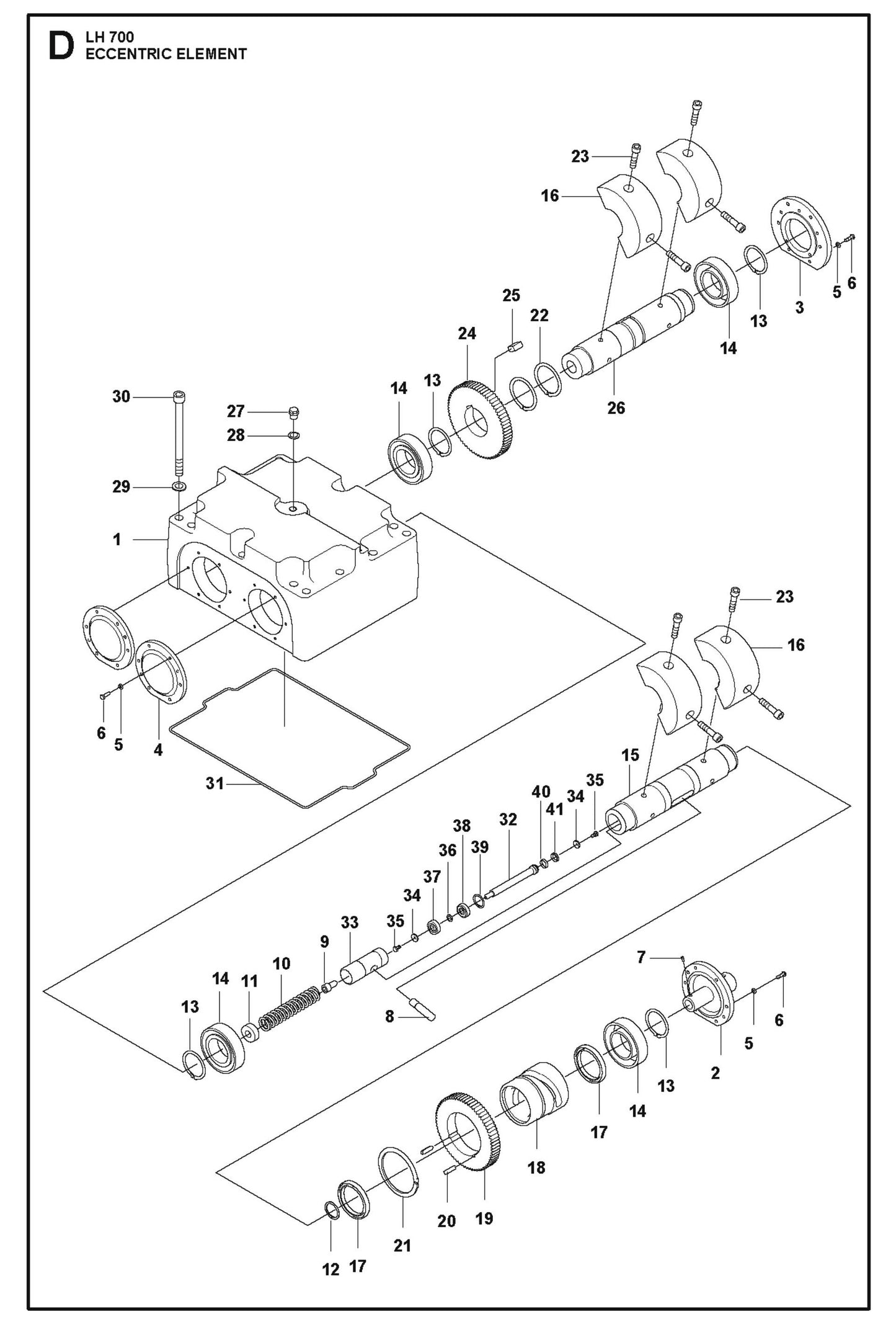 Eccentric Element Parts For LH 700 By Husqvarna
