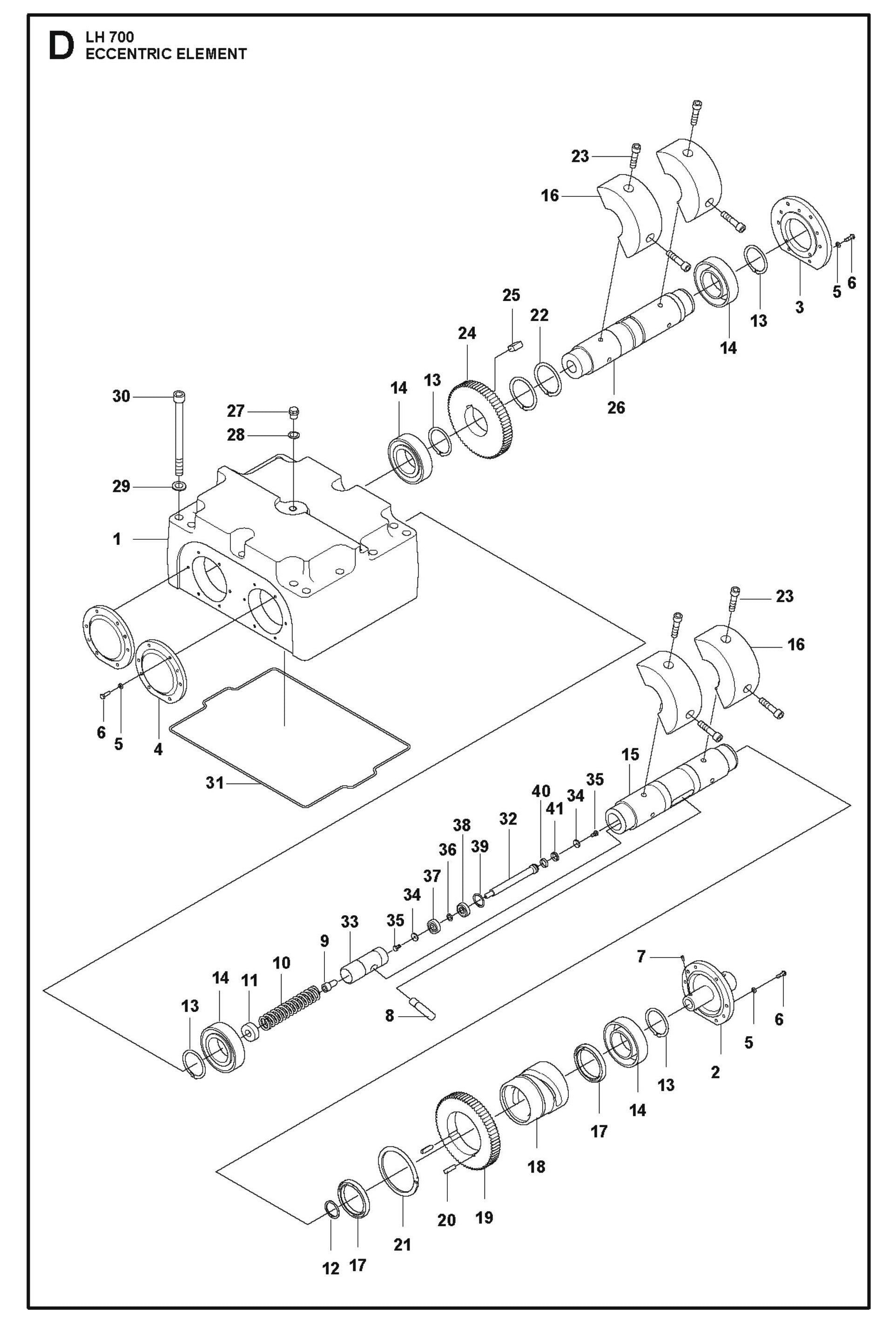 Eccentric Element Parts For LH 700 By Husqvarna