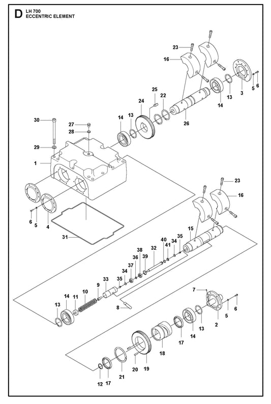 Eccentric Element Parts For LH 700 By Husqvarna