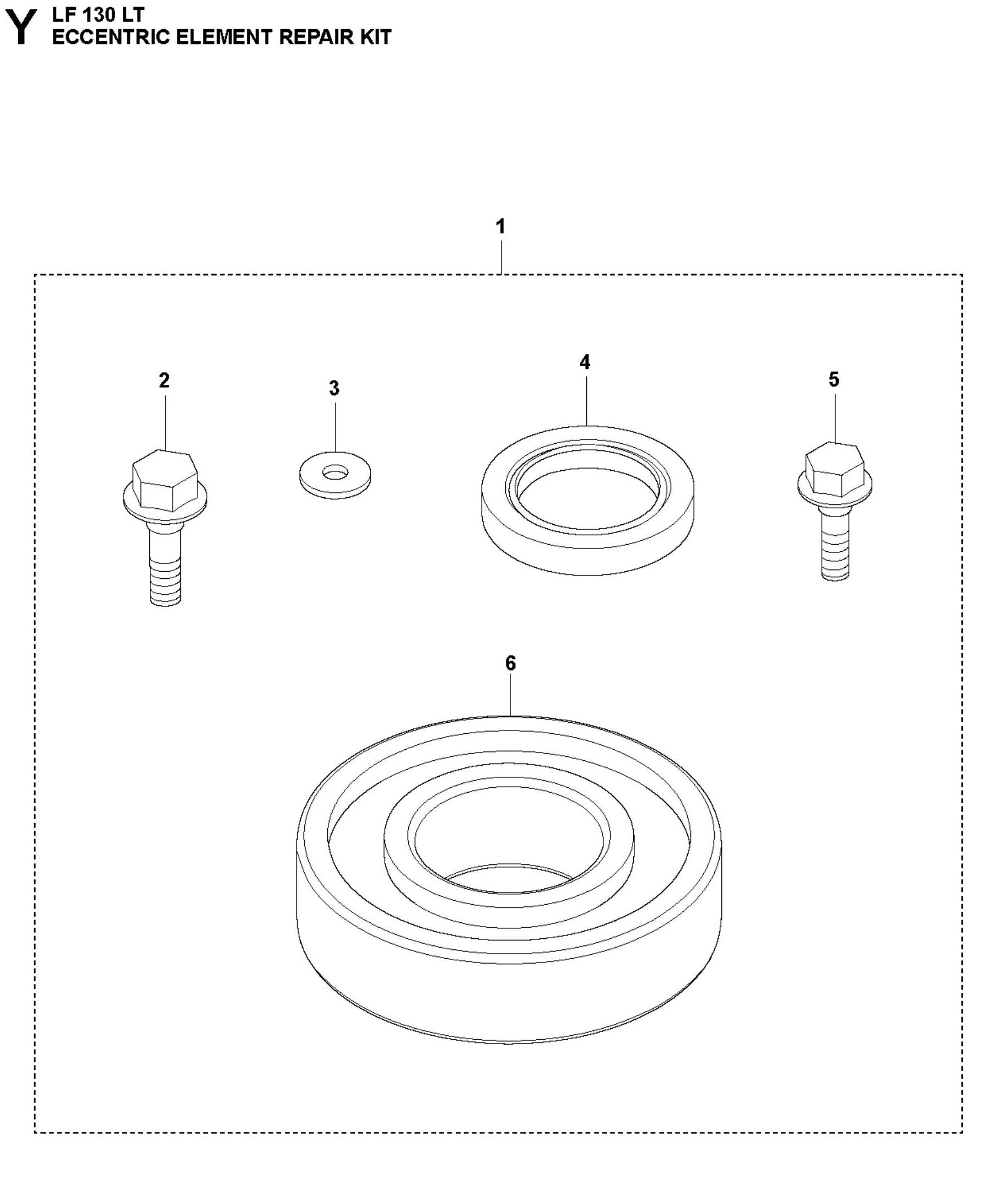 Eccentric Element Repair Kit Parts For LF 130 LT Diesel By Husqvarna