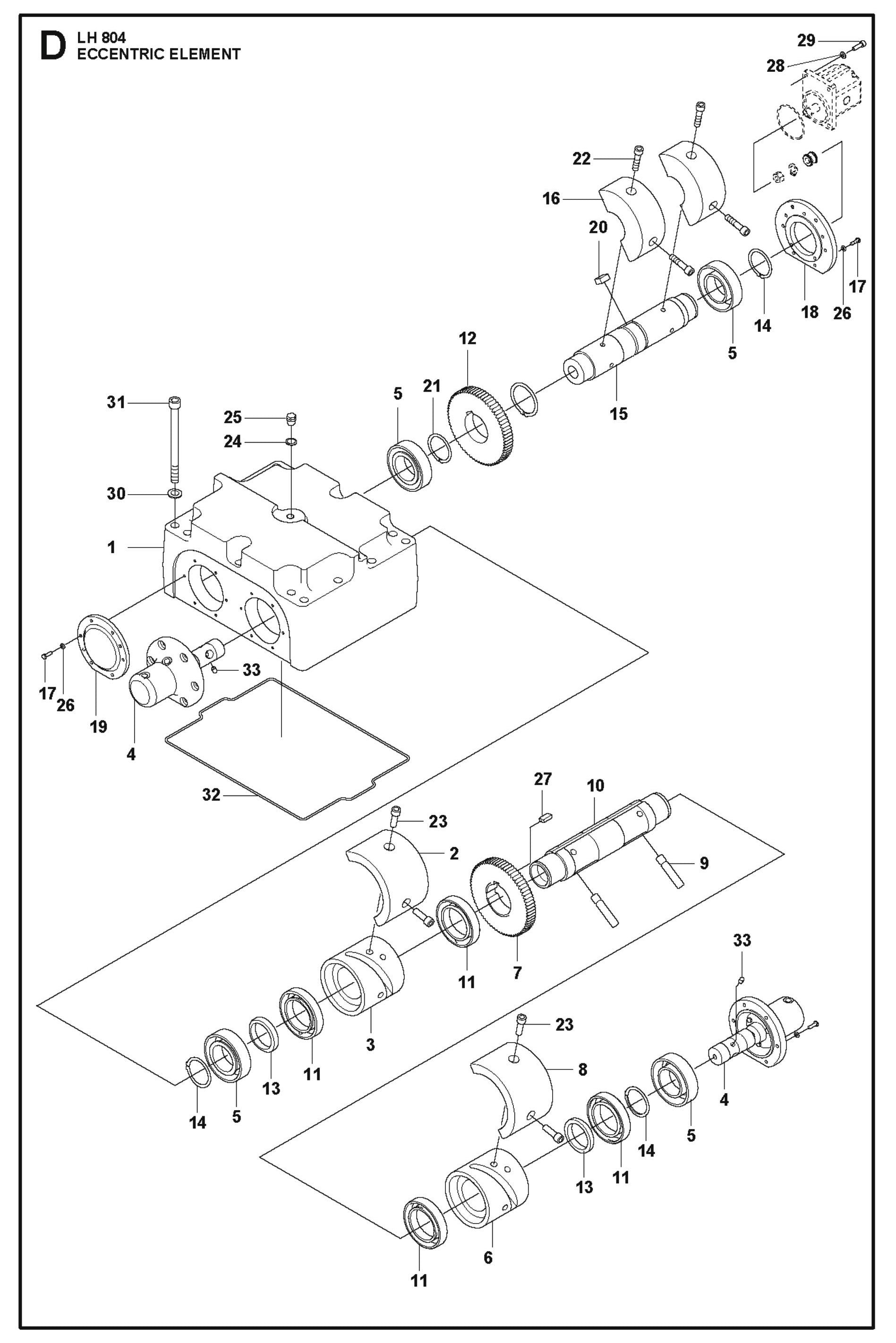 Eccentric Element Parts For LH 804 By Husqvarna
