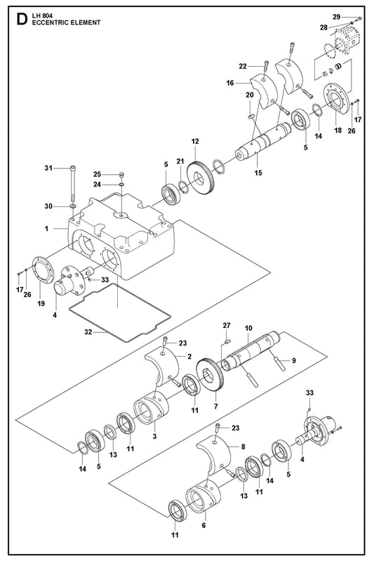 Eccentric Element Parts For LH 804 By Husqvarna