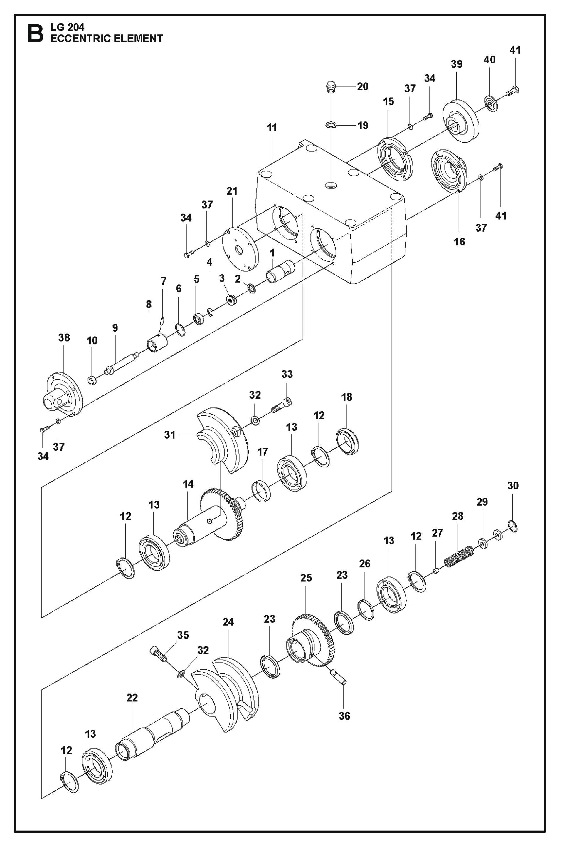 Eccentric Element Parts For LG 204 Petrol By Husqvarna