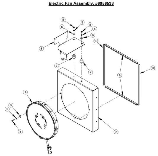 CC5555GK Electric Fan Assembly