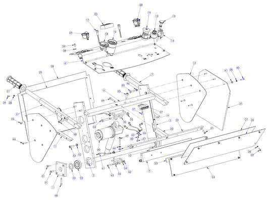 Soff Cut GX4200 Control Panel Assembly Parts by Husqvarna